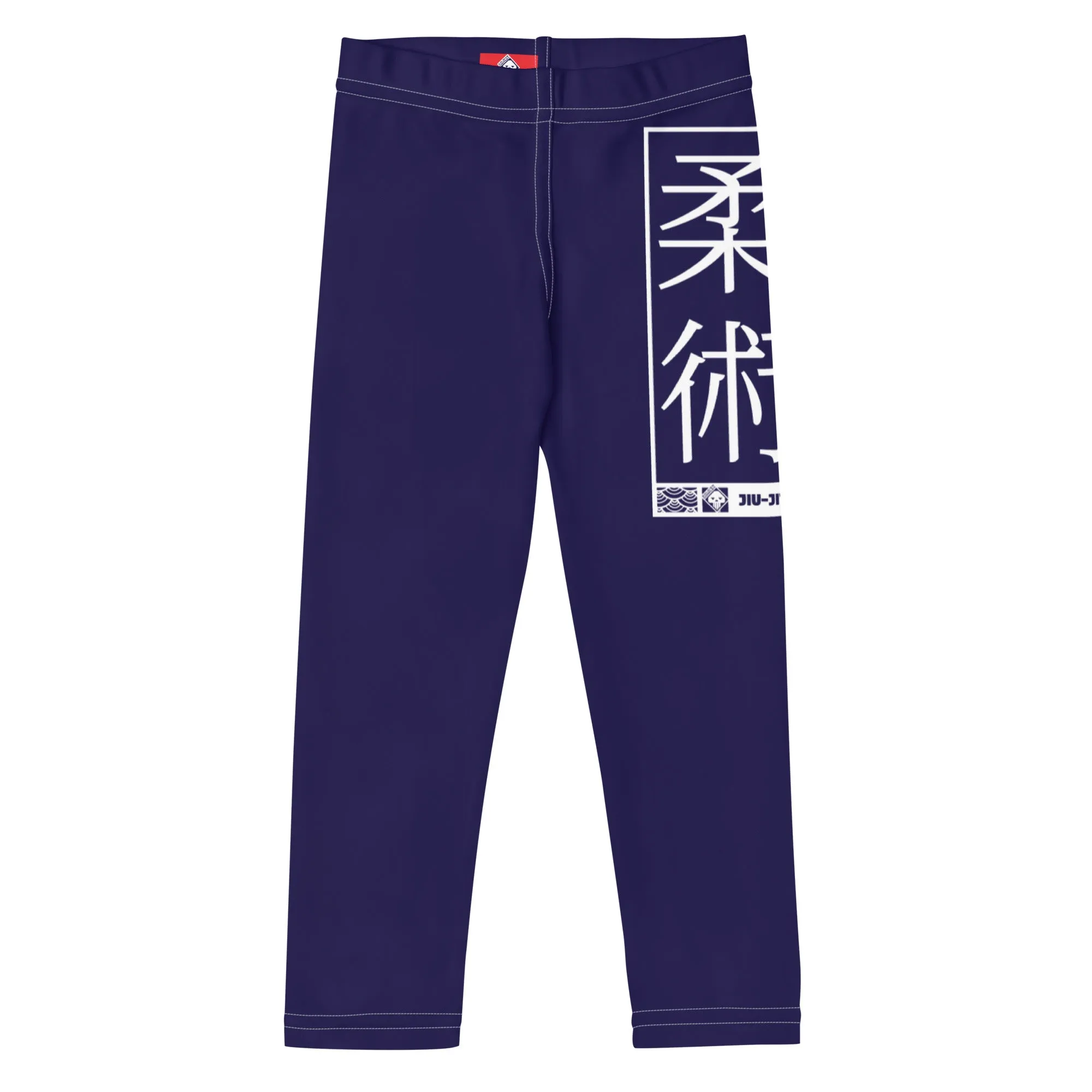 Kids' Girls Yoga Pants Workout Leggings Jiu-Jitsu 002 Midnight Blue