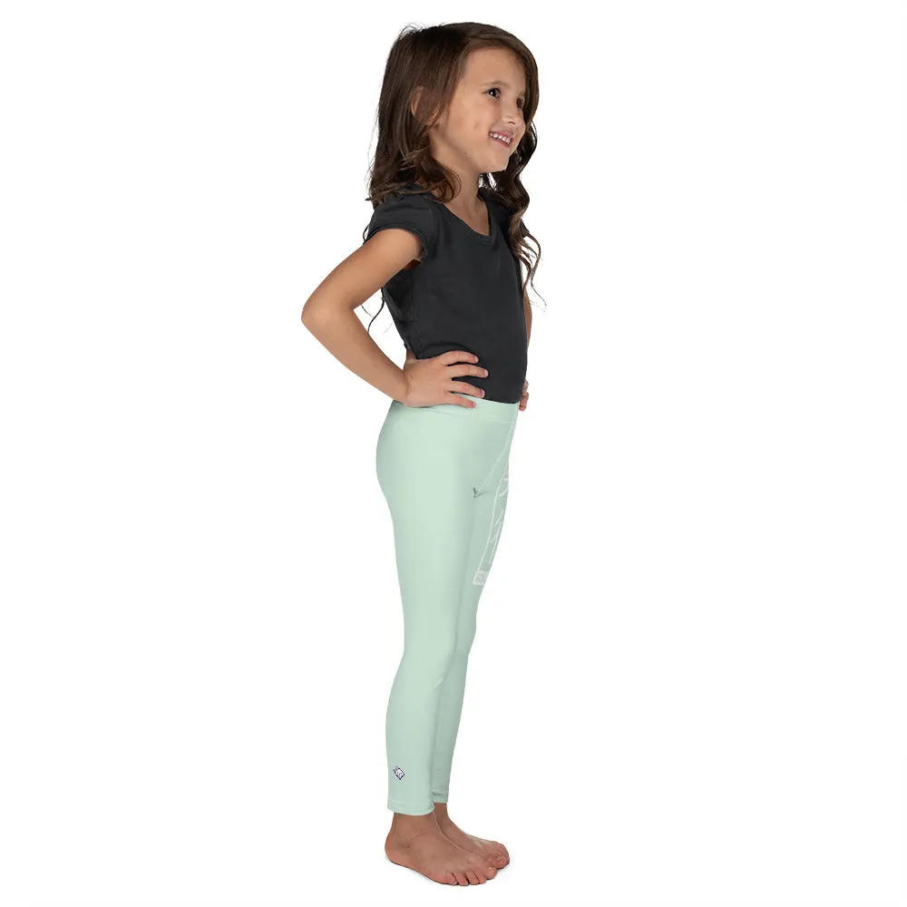 Kids' Girls Yoga Pants Workout Leggings Jiu-Jitsu 011 - Surf Crest