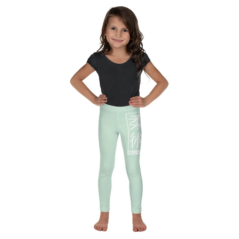 Kids' Girls Yoga Pants Workout Leggings Jiu-Jitsu 011 - Surf Crest