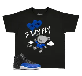 Kids Hyper Royal 12 Shirt - Money Over Love - Black