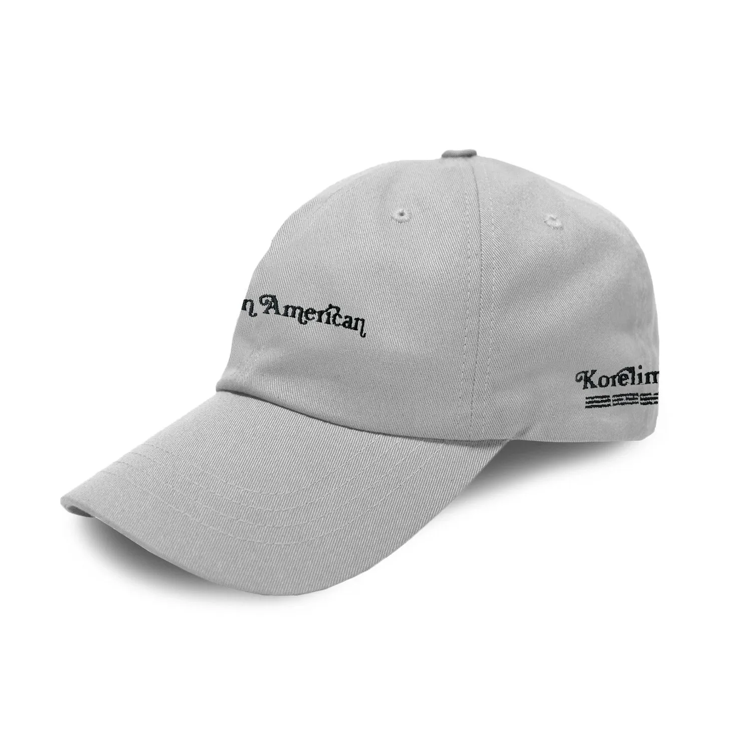 KOREAN AMERICAN DAD HAT (GREY)