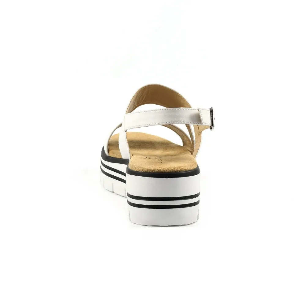 Ladies Lunar Sandal White Chunky Comfort Jocelyn sale