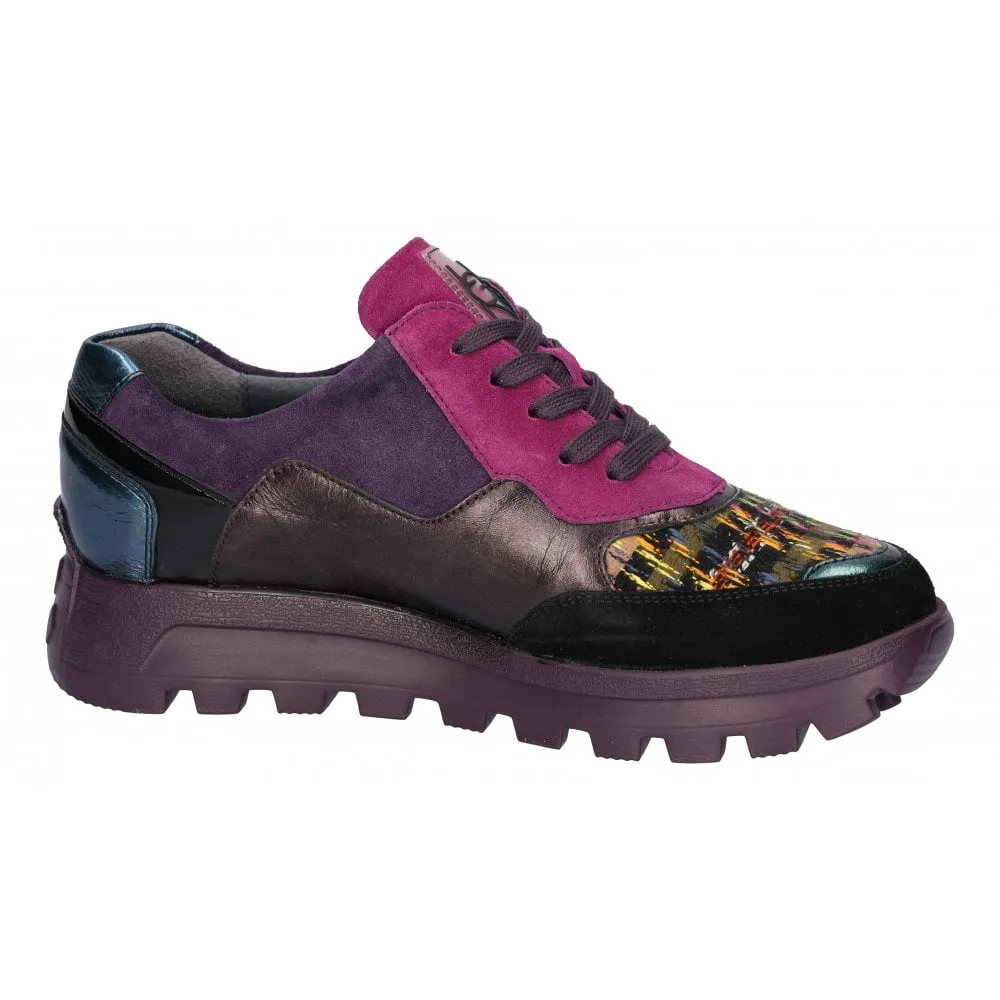 Ladies Waldlaufer Trainers Black Multi H Fit Ajala 993004 800 428