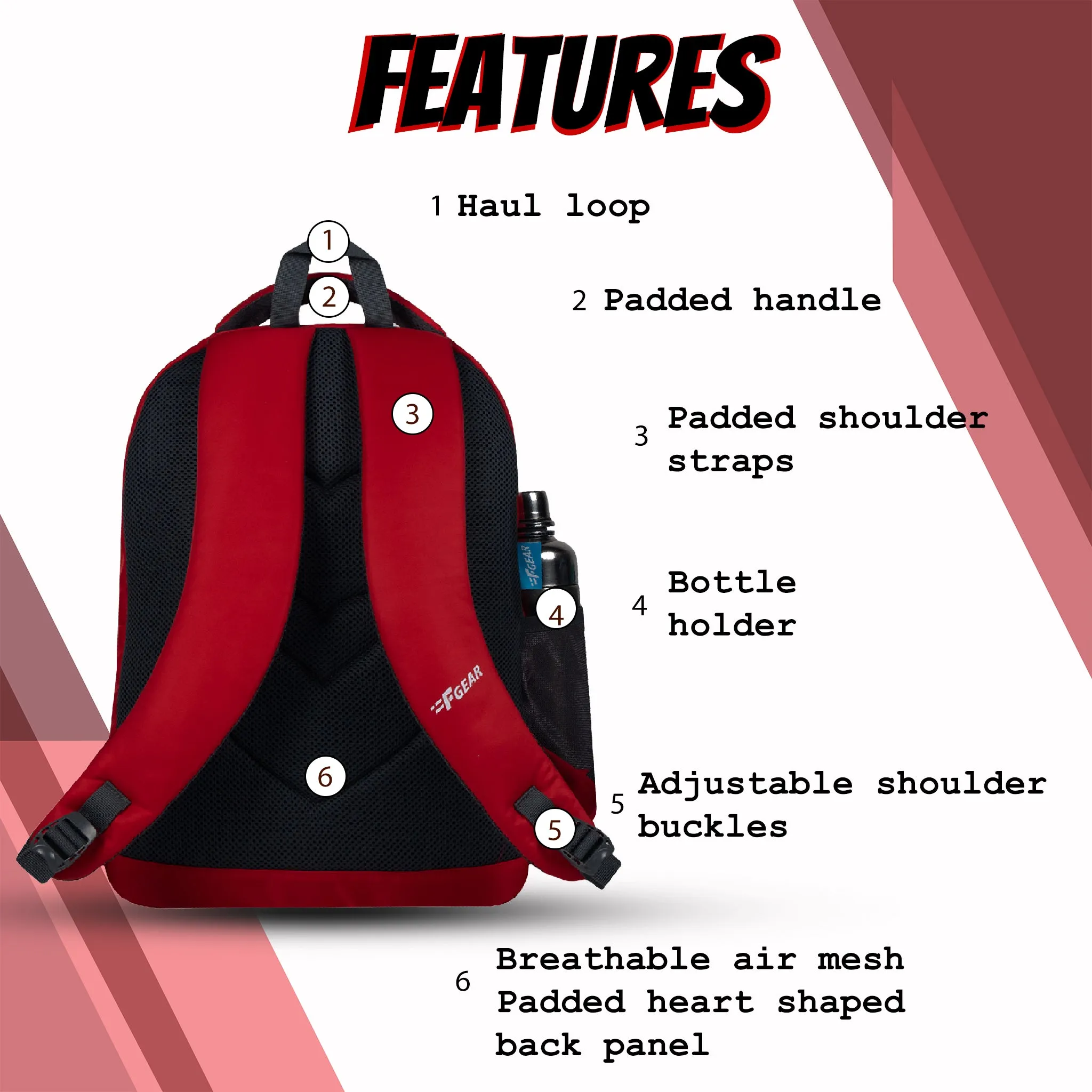 LBC 23L Red Backpack