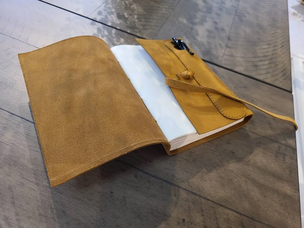 Leather Writing Journal With Pen Pocket