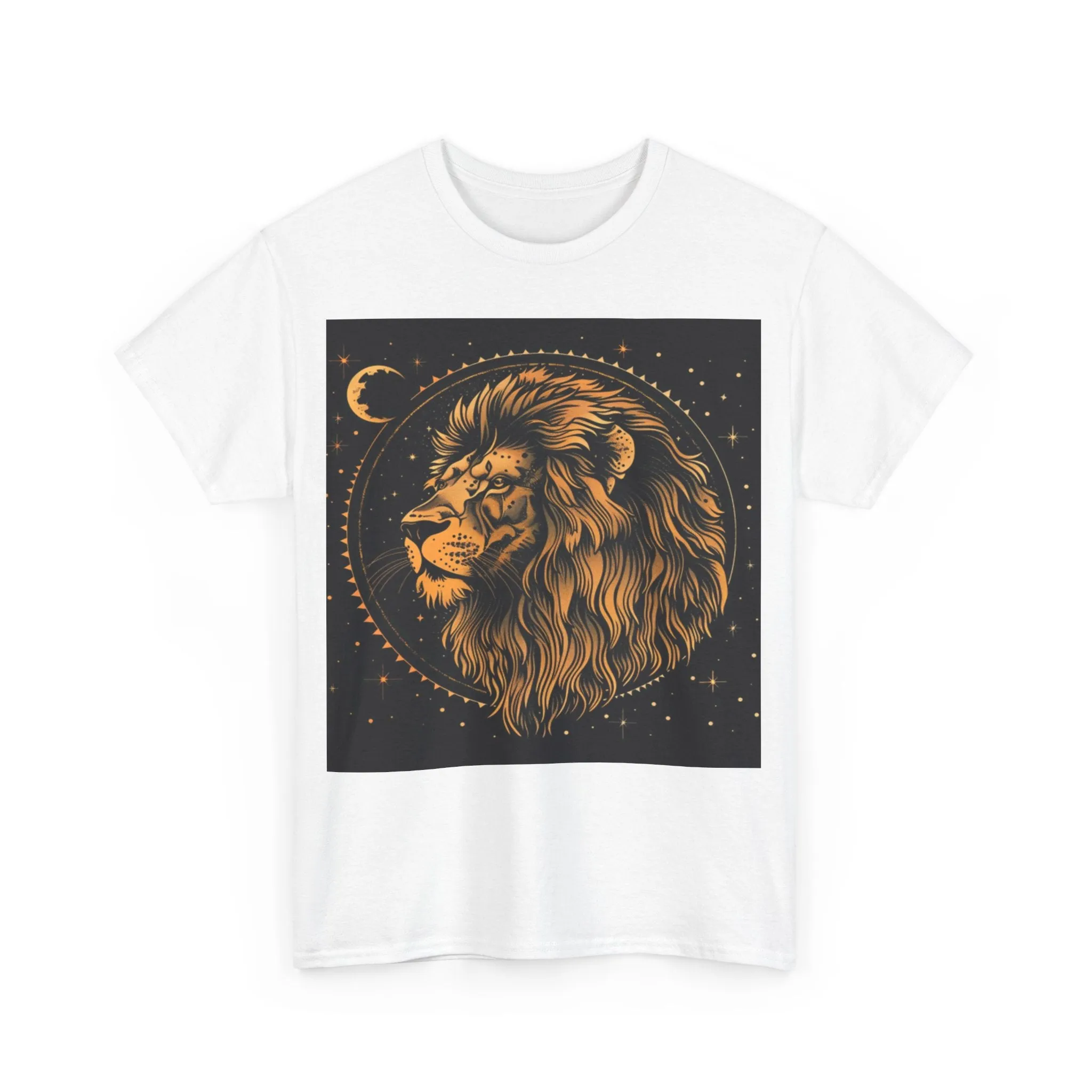 Leo zodiac Unisex Heavy Cotton Tee