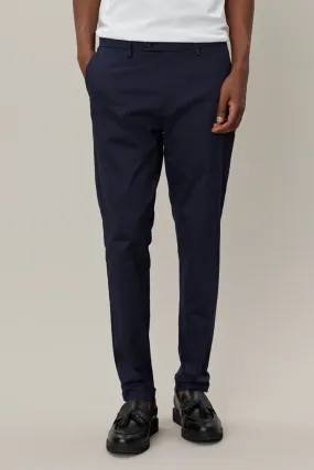 Les Deux Como Cotton Suit Pants - Navy