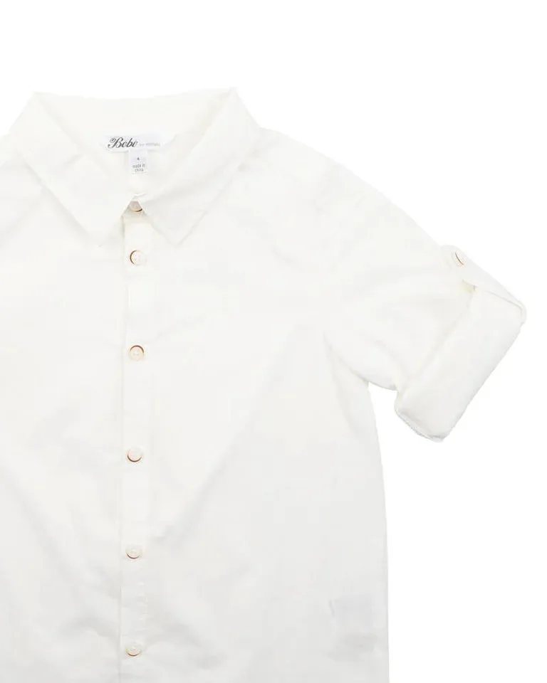 LIAM IVORY SHIRT 2-7 YRS