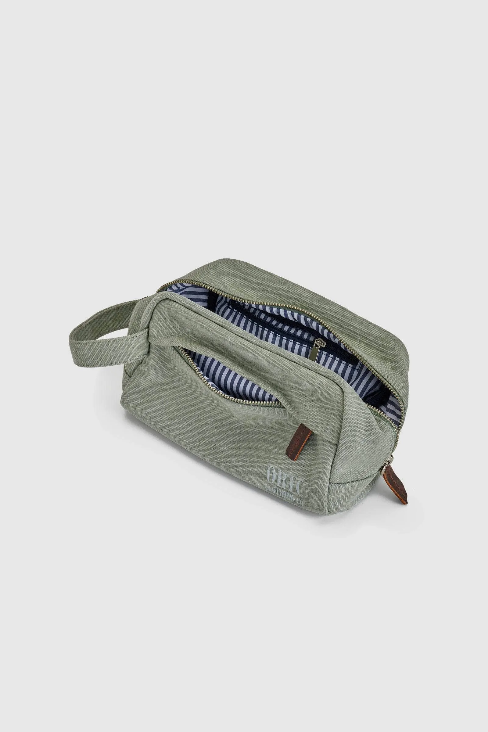 Logo Wash Bag Olive