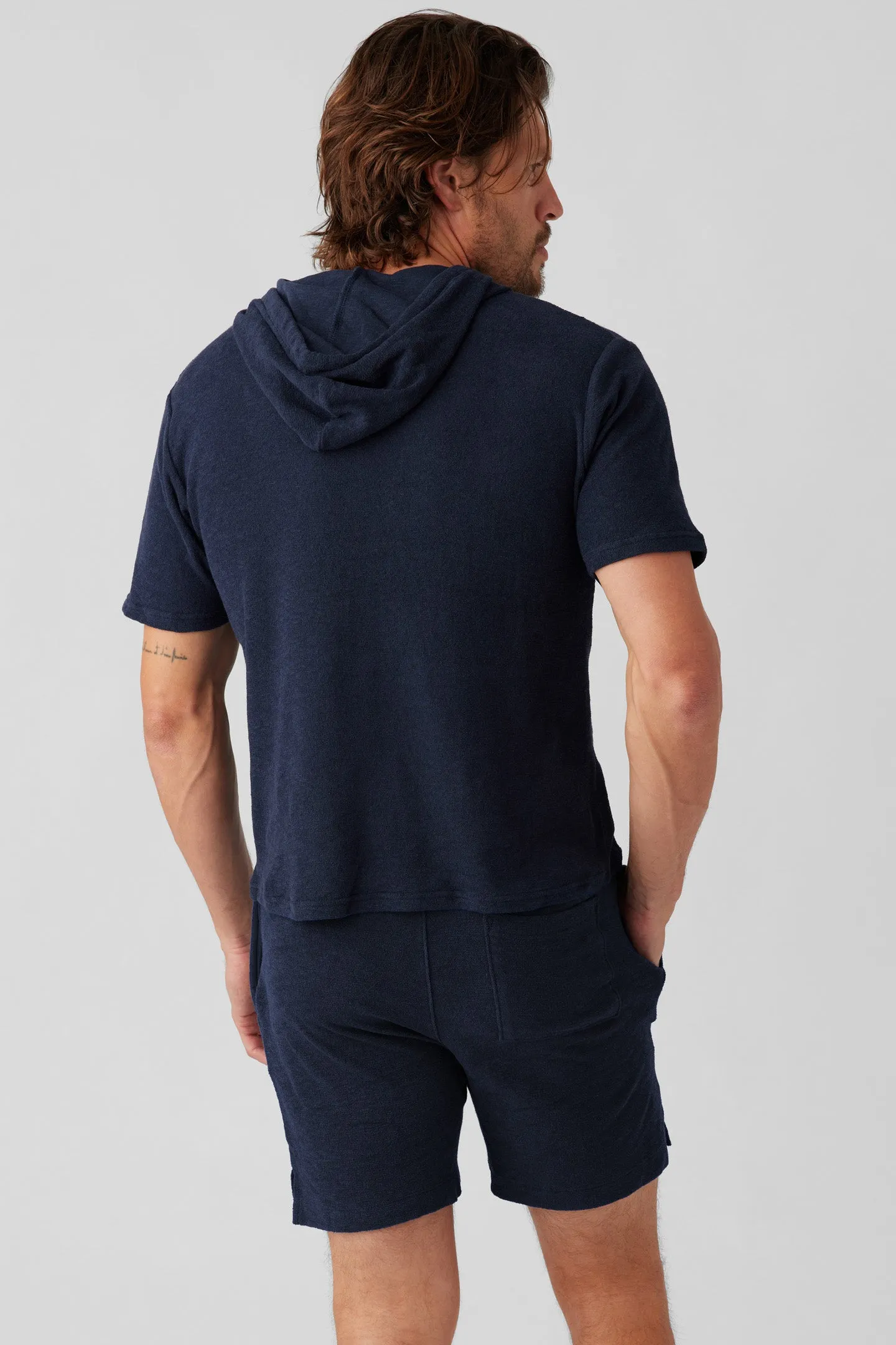 Loop Terry Short Sleeve Hoodie