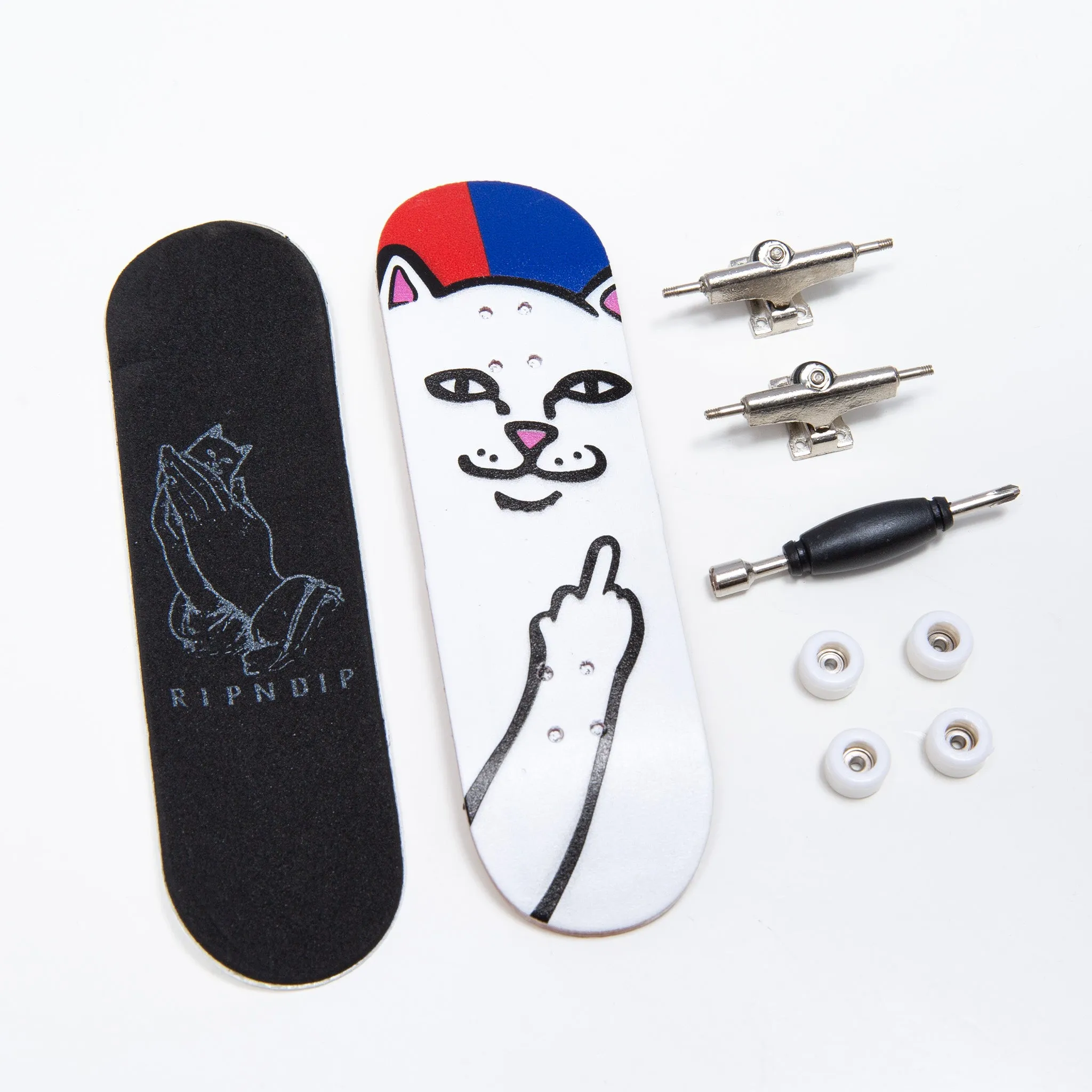 Lord Nermal Mini Skateboard (Red/Blue)