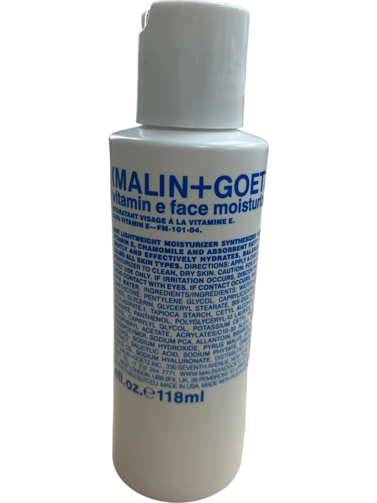 Malin   Goetz Vitamin E Face Moisturizer Black 118ml