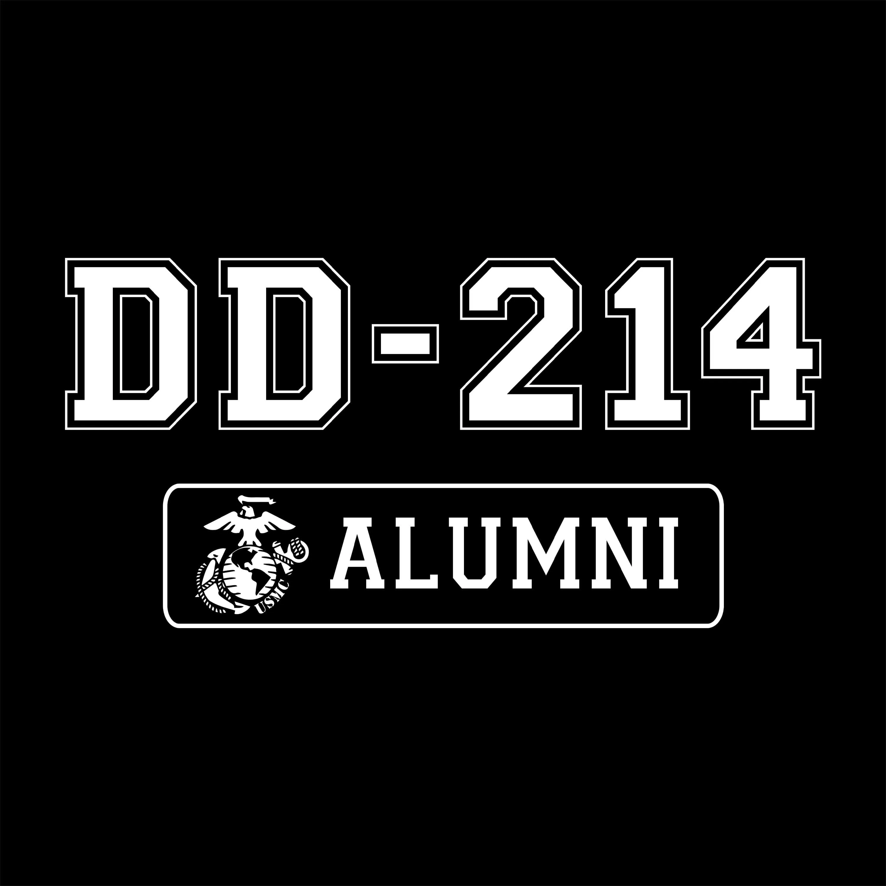 Marines DD-214 Alumni 2-Sided T-Shirt