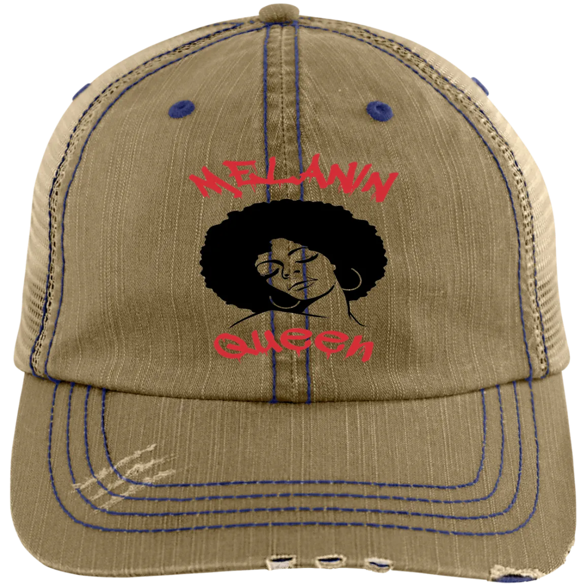 MELANIN QUEEN by Wisam embroidered trucker Cap