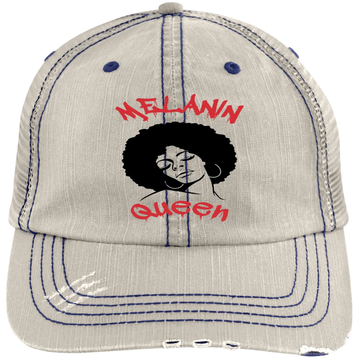 MELANIN QUEEN by Wisam embroidered trucker Cap