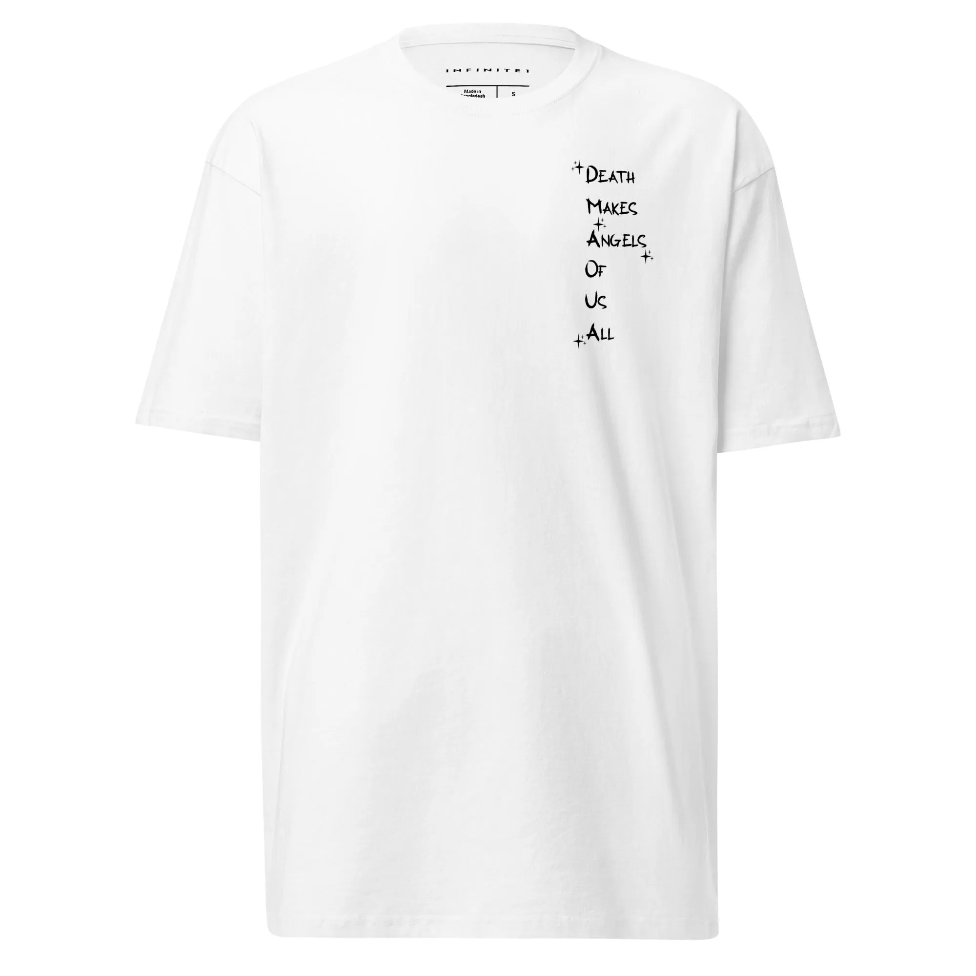 Men’s Angel Theme And Slogan Graphic Tee