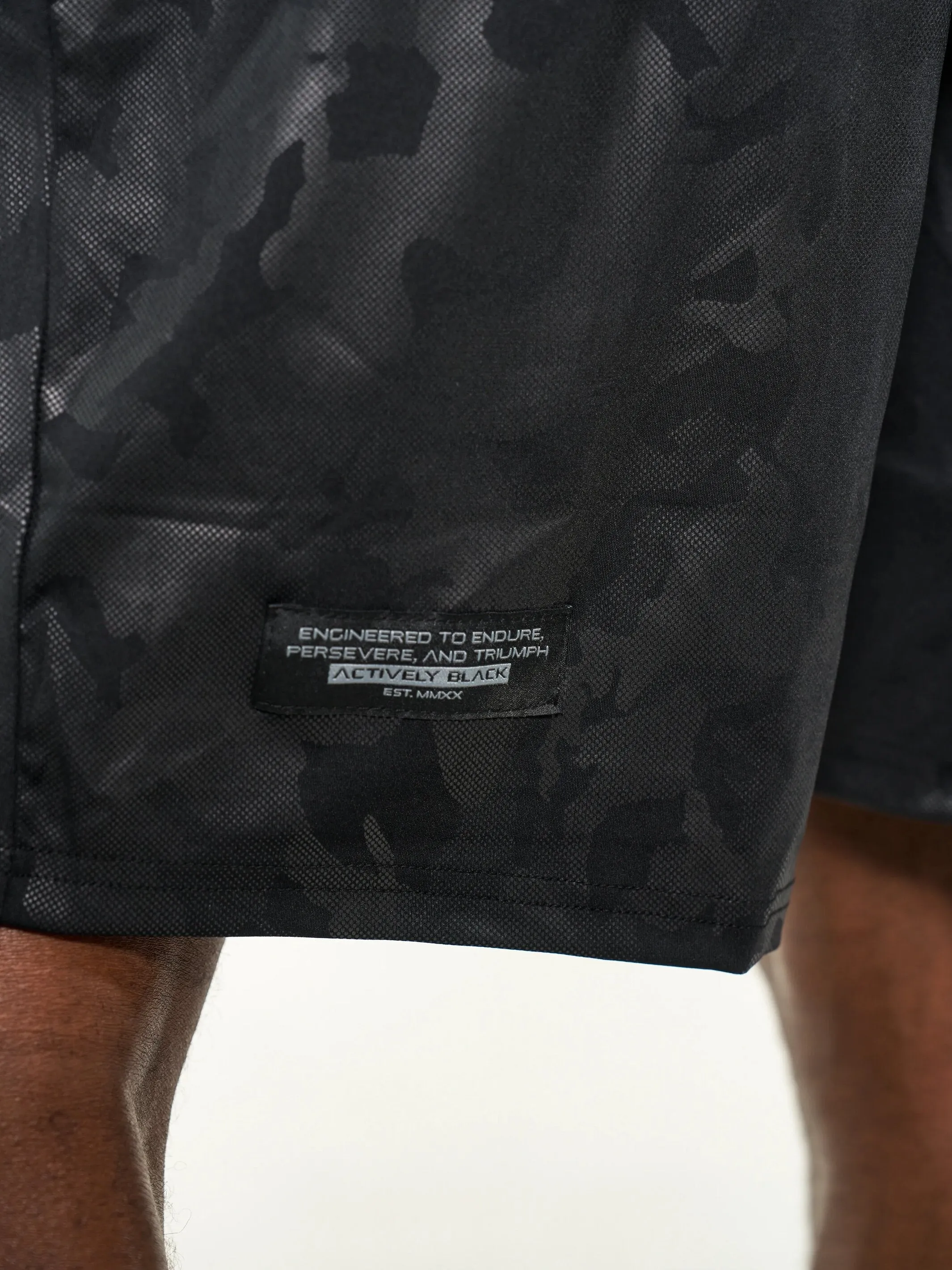 Men's Black Camo 2.0 Performance Shorts