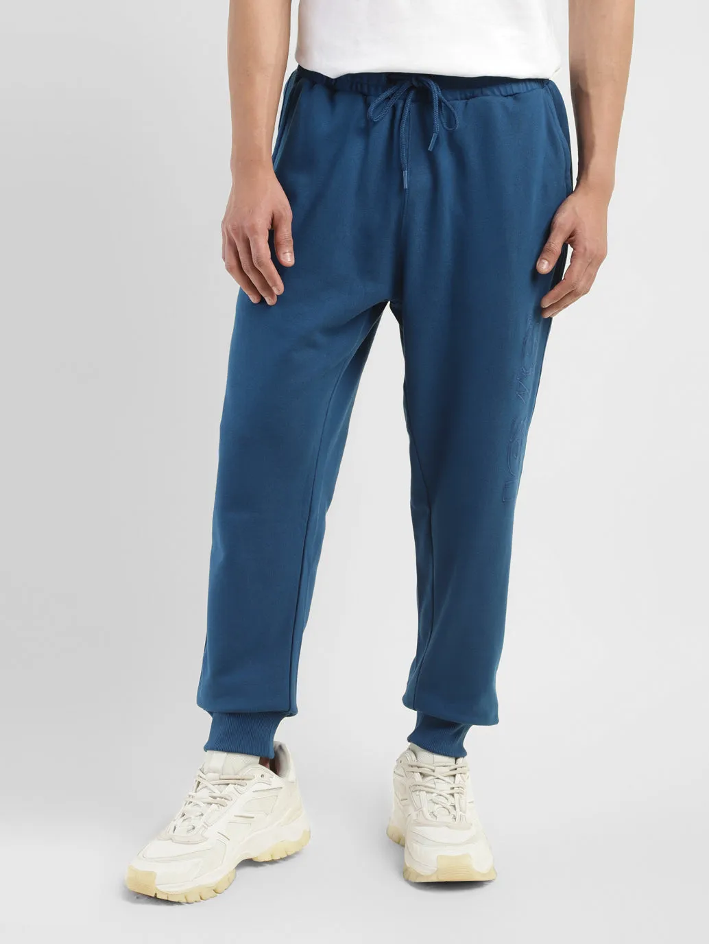 Men's Blue Regular Fit Joggers