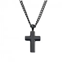 Mens cross stainless steel - black