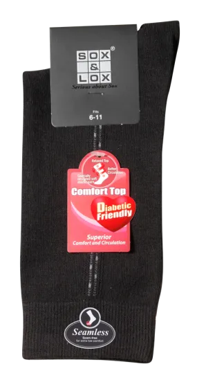 Men's Fine Business Diabetic Friendly [Seamless Toe]