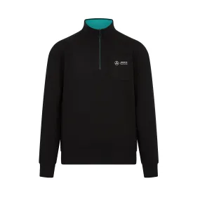 Mercedes AMG Petronas F1 1/4 Zip Sweatshirt- Black