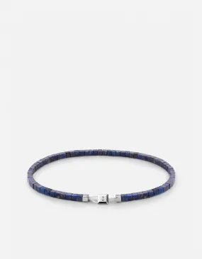 Miansai Coda Blue Lapis Sterling Silver Bracelet