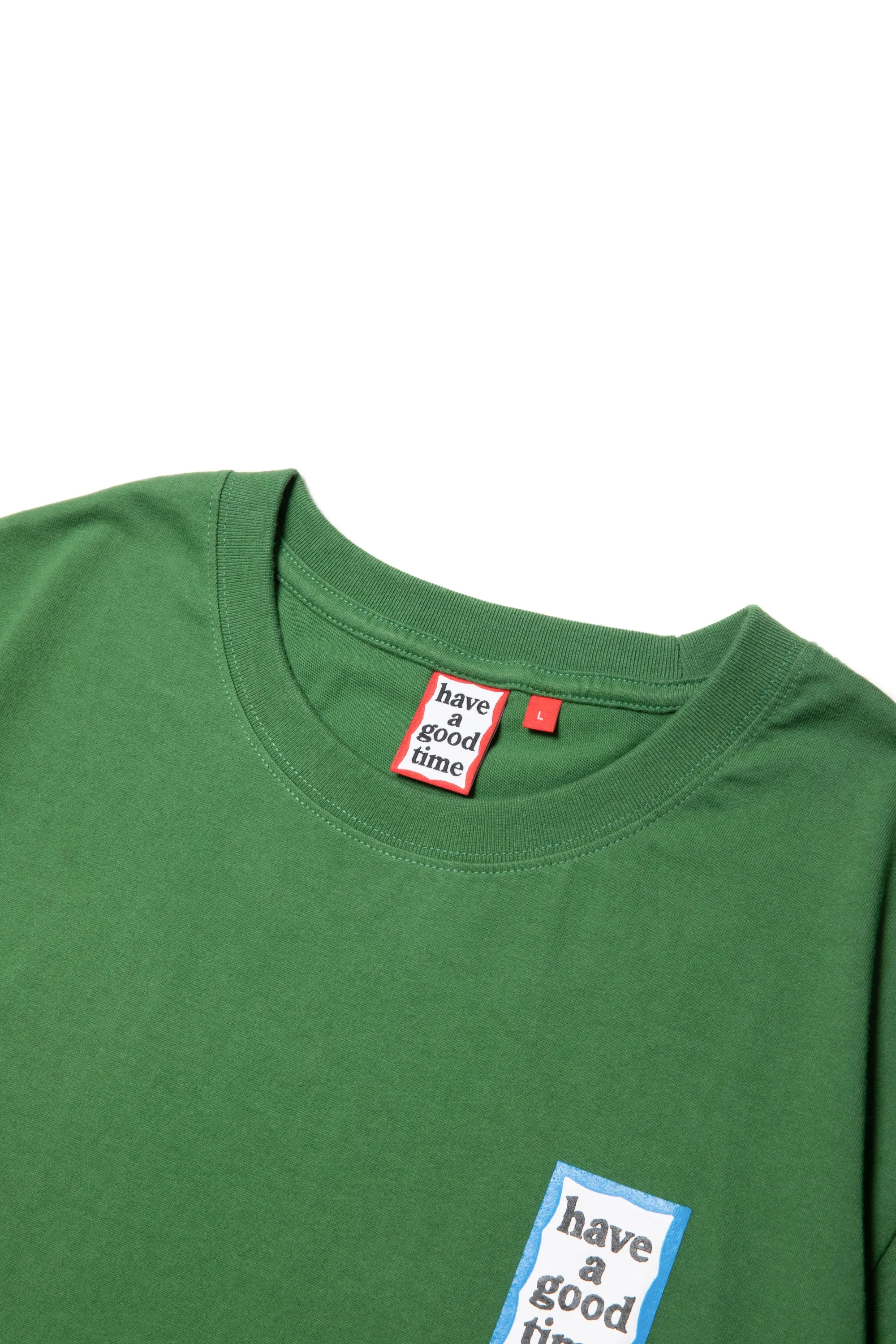 MINI BLUE FRAME S/S TEE MOSS GREEN