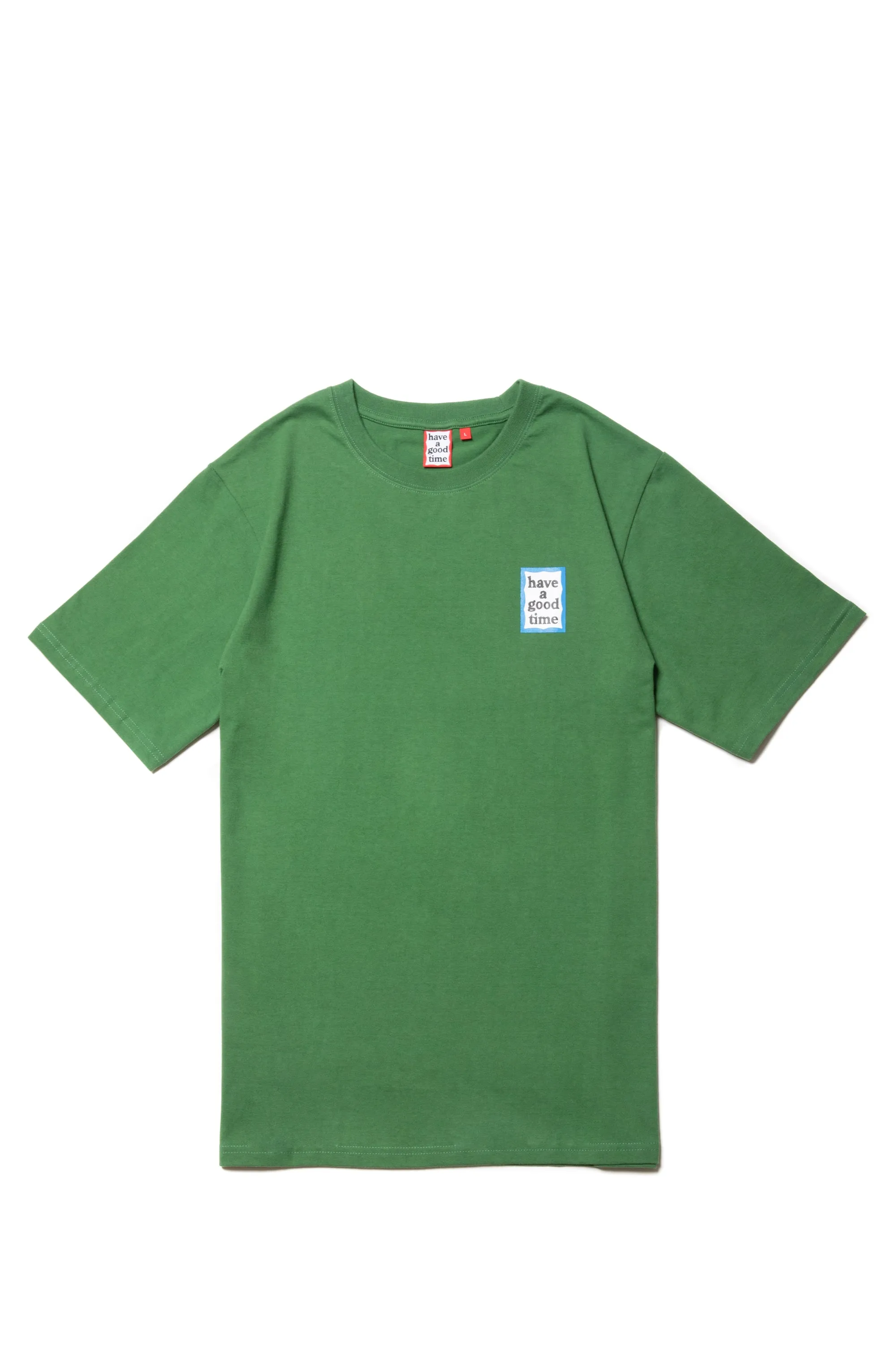 MINI BLUE FRAME S/S TEE MOSS GREEN