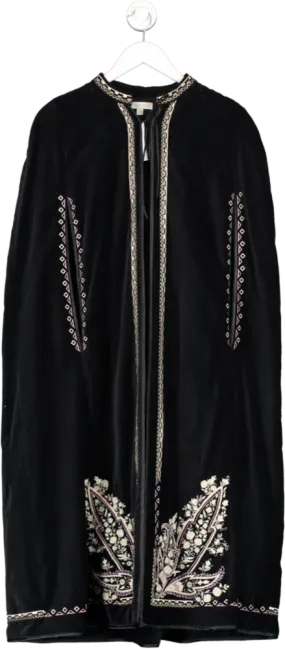 Monsoon Black Velvet Cape UK S/M