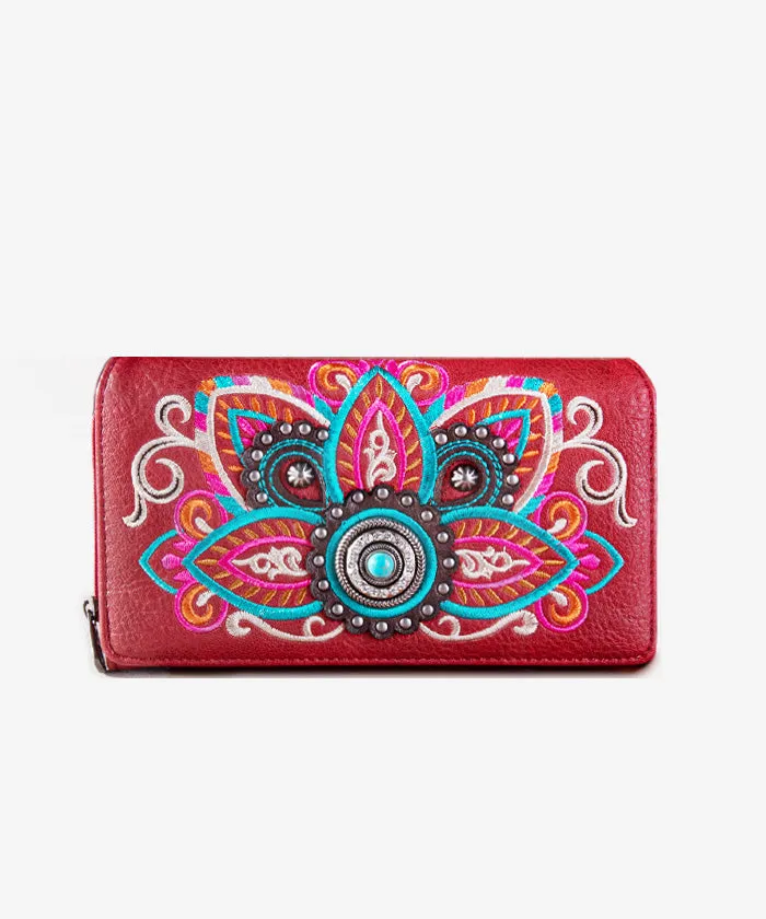 Montana West Concho Studs Wallet