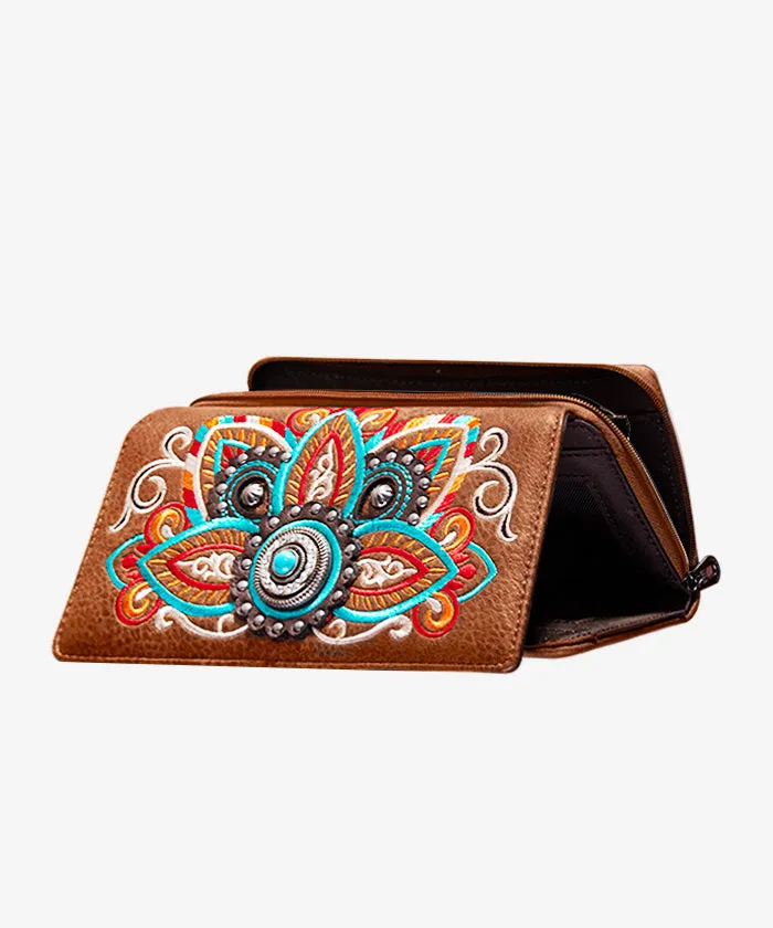 Montana West Concho Studs Wallet