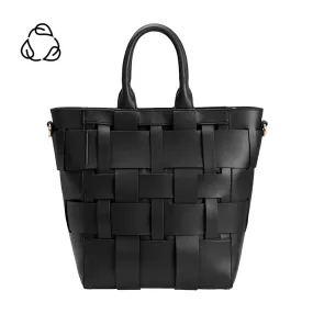 Mya Black Large Recycled Vegan Tote Bag