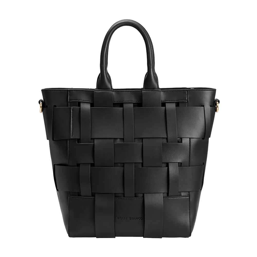 Mya Black Large Recycled Vegan Tote Bag