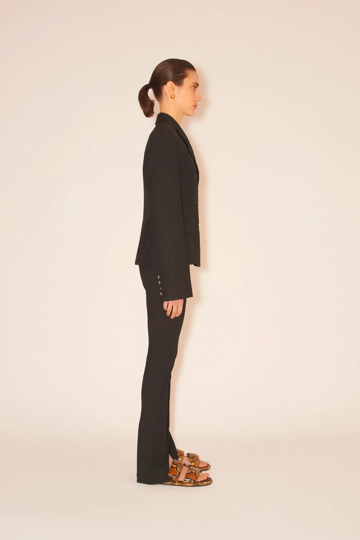 Nanushka Florine Tailored Slim Pant - Black