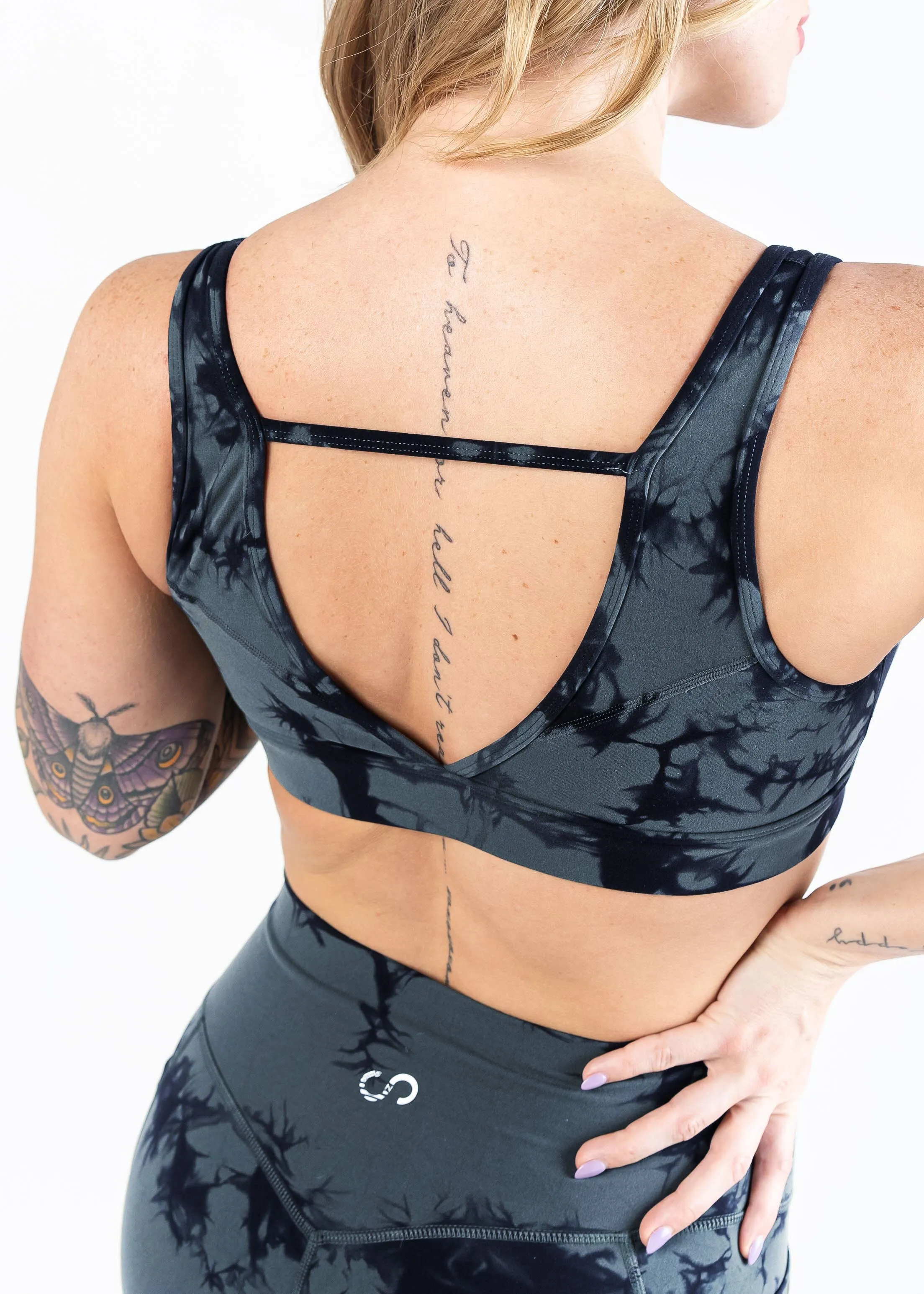 NKD V Back Bra | Storm & Black Marble