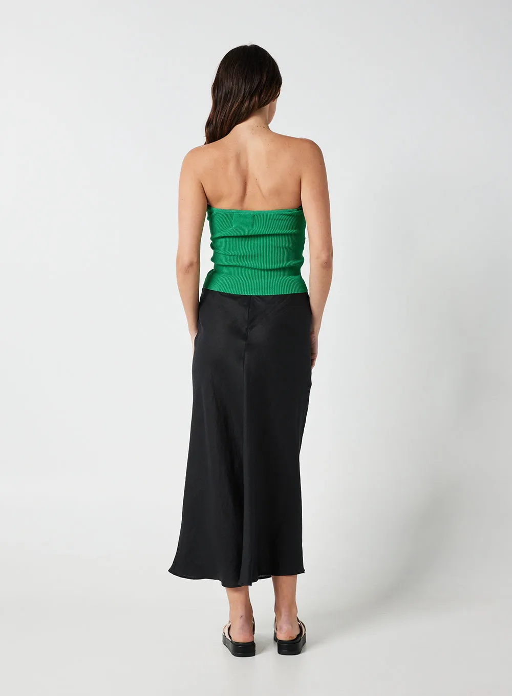 Ophelia Midi Skirt-Black