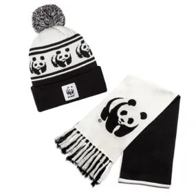 Panda toque and scarf bundle