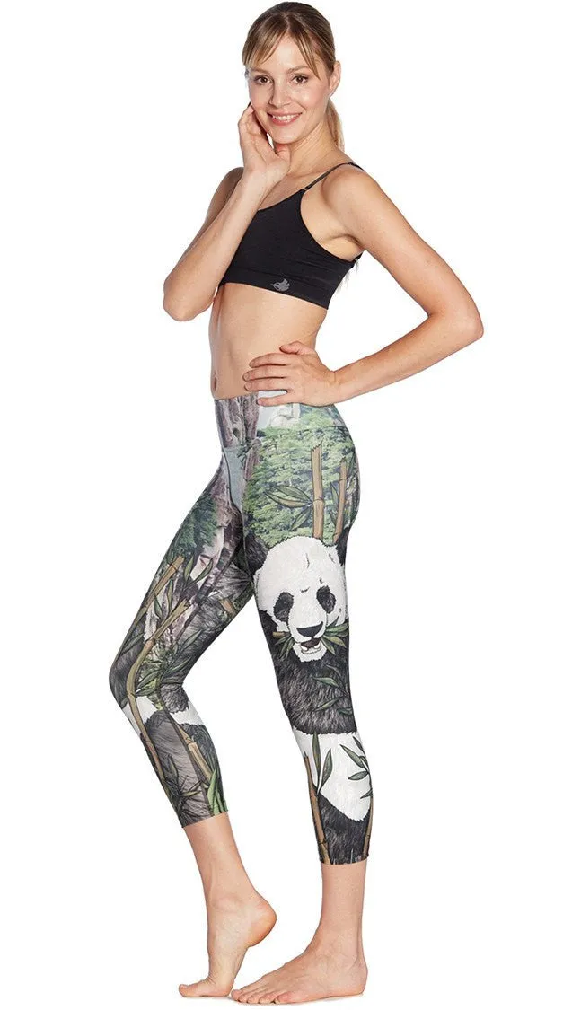 Panda - Triathlon Capri Leggings - CUSTOM ORDER