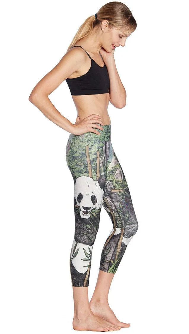 Panda - Triathlon Capri Leggings - CUSTOM ORDER