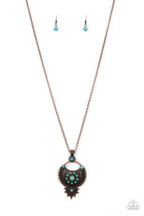 Paparazzi Solar Energy - Blue Copper Necklace