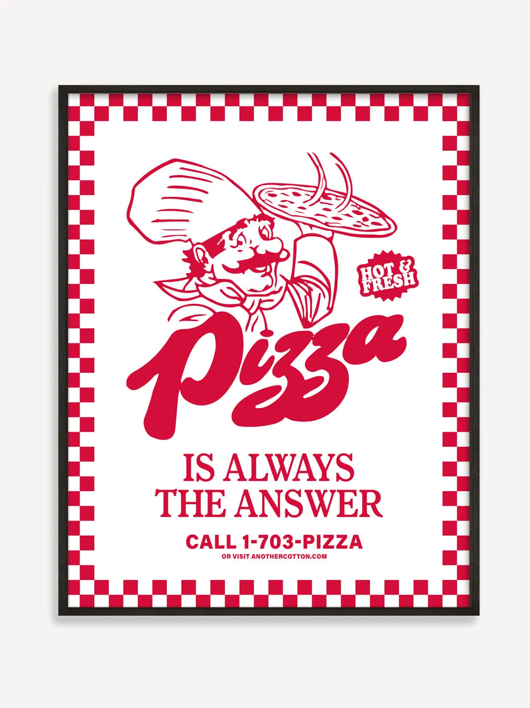 Pizza Is Always The Answer Poster