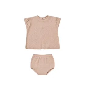 Quincy Mae Penny Knit Set - Blush