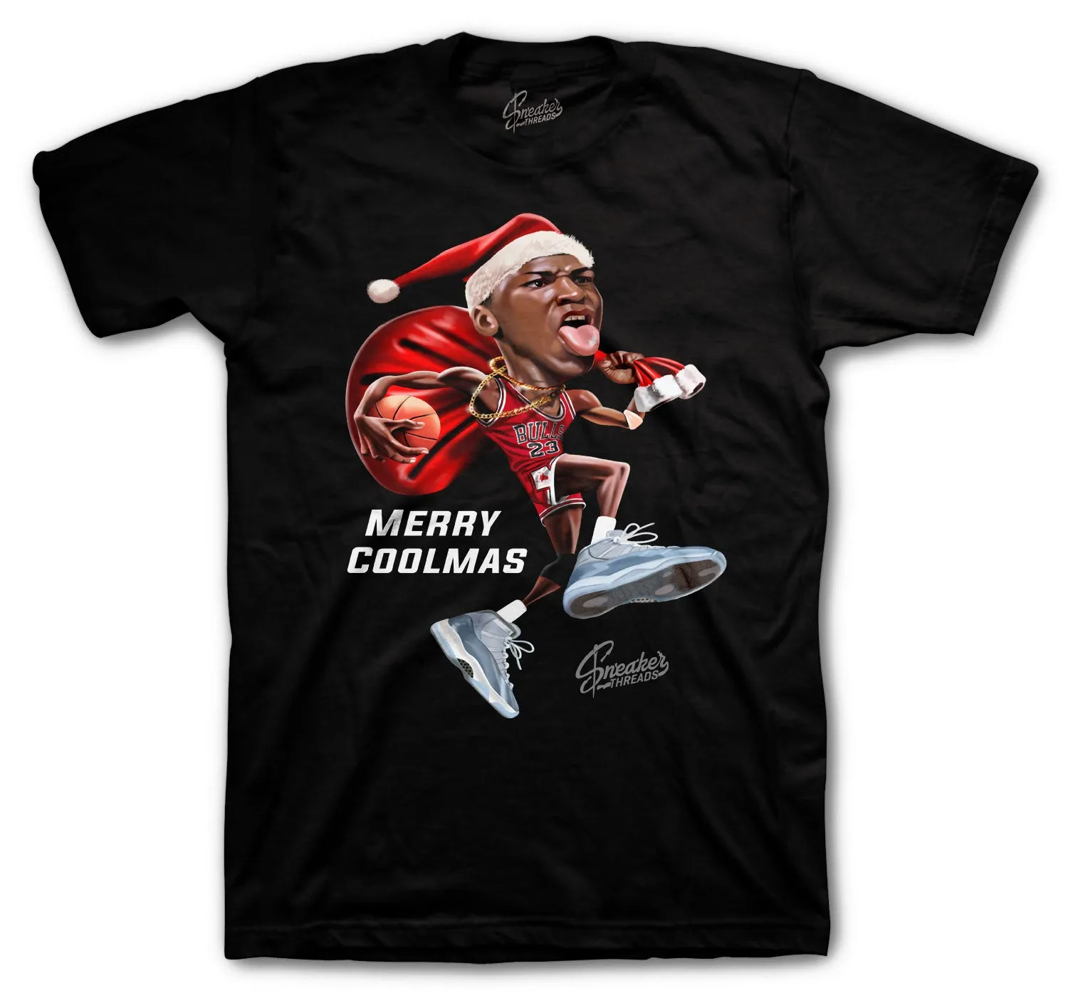 Retro 11 Cool Grey Shirt - Merry Coolmas Tee