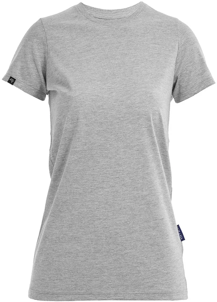 RMH 0201 ― Damen Luxury Bio-Baumwolle T-Shirt - Heather Grau Melange