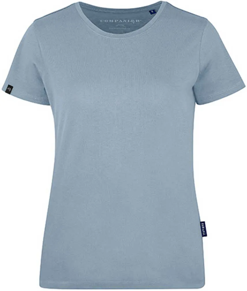 RMH 0201 ― Damen Luxury Bio-Baumwolle T-Shirt - Sky Blau