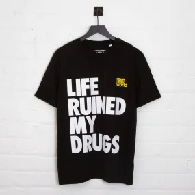 RNW Life Front Print - Tshirt - Black