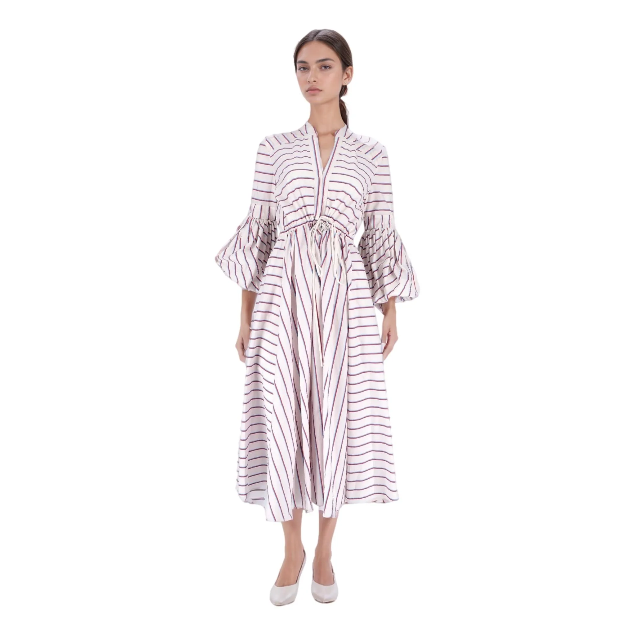 Rosie Assoulin Striped Cotton Dress. Size 4US