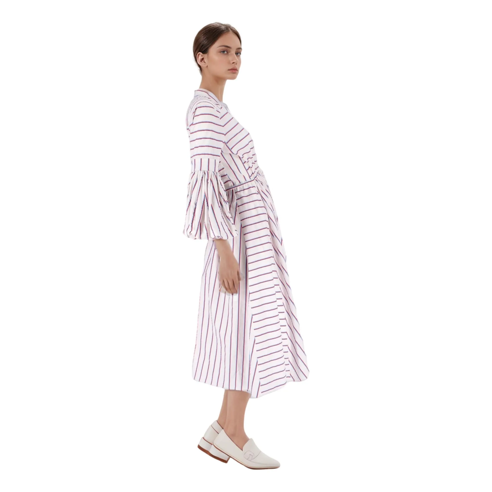 Rosie Assoulin Striped Cotton Dress. Size 4US