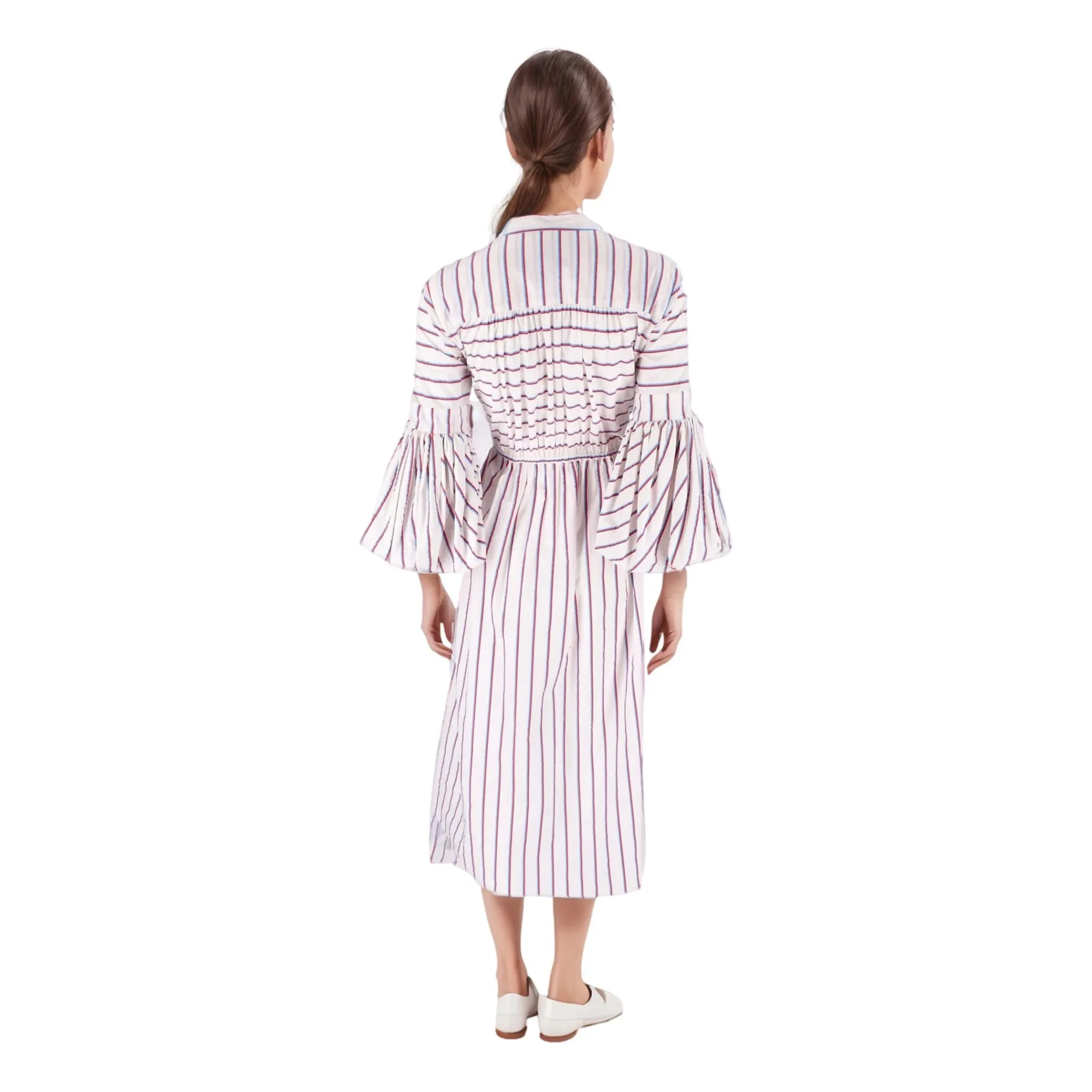 Rosie Assoulin Striped Cotton Dress. Size 4US