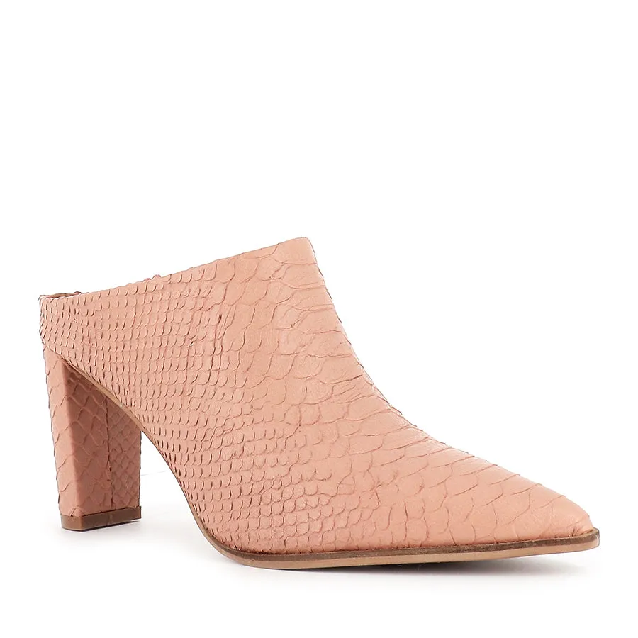 RUE - BLUSH SNAKE LEATHER